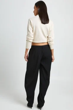 boohoo Pantalon Tailleur À Jambe Tonneau<Femme Pantalons|Tailleurs