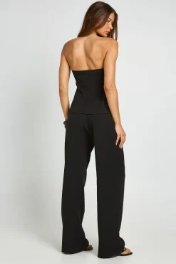boohoo Pantalon Tailleur Large À Détail De Plis<Femme Pantalons