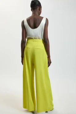 KarenMillen Pantalon Tailleur Large En Viscose Compacte<Femme Pantalons|Ensembles