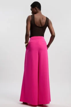 KarenMillen Pantalon Tailleur Large À Jambes Évasées<Femme Pantalons|Ensembles