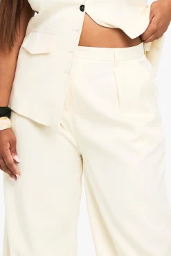 Pantalon Tailleur Large Plissé À Jambes Évasées Plus Extreme