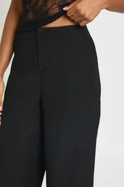 Pantalon Tailleur Large À Taille Dissimulée