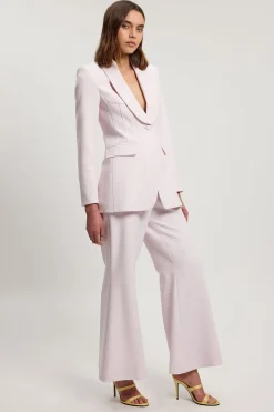 Pantalon Tailleur Petite Compact Stretch À Jambe Large