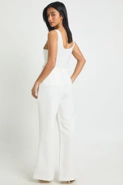 Pantalon Tailleur Petite À Jambe Évasée Essentiel