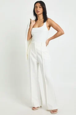 Pantalon Tailleur Petite À Jambe Évasée Essentiel