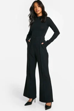 Pantalon Tailleur Petite À Jambes Évasées Essential