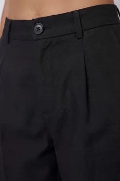 boohoo Pantalon Tailleur Petite À Jambes Larges Avec Taille Plissée<Femme Pantalons