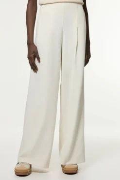 KarenMillen Pantalon Tailleur Petite à Jambes Larges en Stretch Compact Essentiel<Femme Pantalons