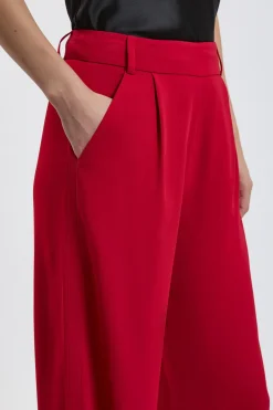 KarenMillen Pantalon Tailleur Petite Taille Jambe Large En Viscose Stretch Compacte<Femme Pantalons