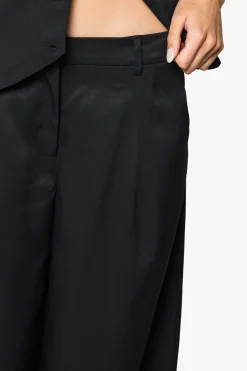 Pantalon Tailleur Plissé À Jambe Ultra Large