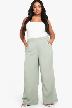 Pantalon Tailleur pour Grandes Tailles à Dos Élastiqué