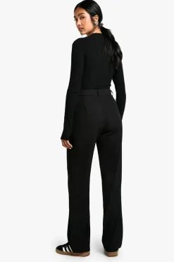 boohoo Pantalon Tailleur Slim à Jambe Droite<Femme Pantalons|Tailleurs