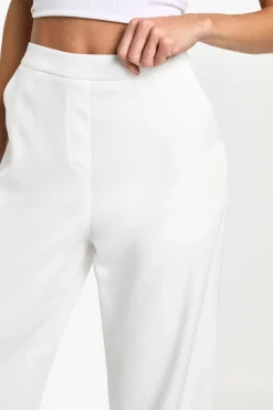 Pantalon Tailleur Taille Haute À Ceinture Ésynthétiquerée Pour Grandes Tailles