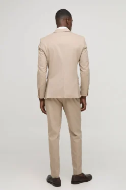Pantalon Tailleur Texturé Slim Fit