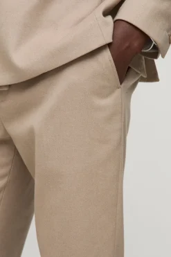 Pantalon Tailleur Texturé Slim Fit