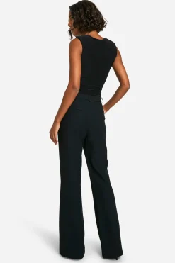 Pantalon Tailleur Évasé Essentiel Taille Haute Pour Grandes Tailles