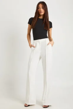 boohoo Pantalon Tailleur Évasé Jambes Longues Essentiel<Femme Pantalons