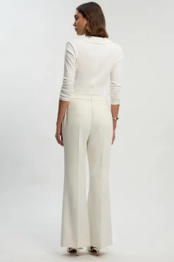 Pantalon Tailleur Évasé Poli