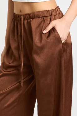 Pantalon Tall à Taille Élastique et Jambes Larges