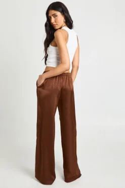 Pantalon Tall à Taille Élastique et Jambes Larges