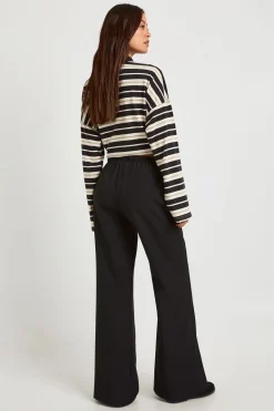 boohoo Pantalon Tall Tissé à Taille Élastique et Jambes Droites<Femme Pantalons