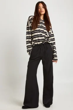 boohoo Pantalon Tall Tissé à Taille Élastique et Jambes Droites<Femme Pantalons