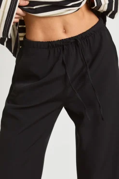 boohoo Pantalon Tall Tissé à Taille Élastique et Jambes Droites<Femme Pantalons