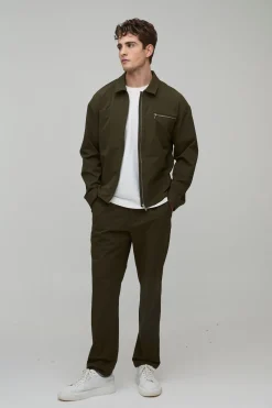 boohooMAN Pantalon Technique Fuselé<Homme Ensembles