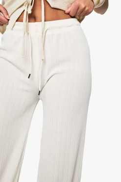 Pantalon texturé tissé