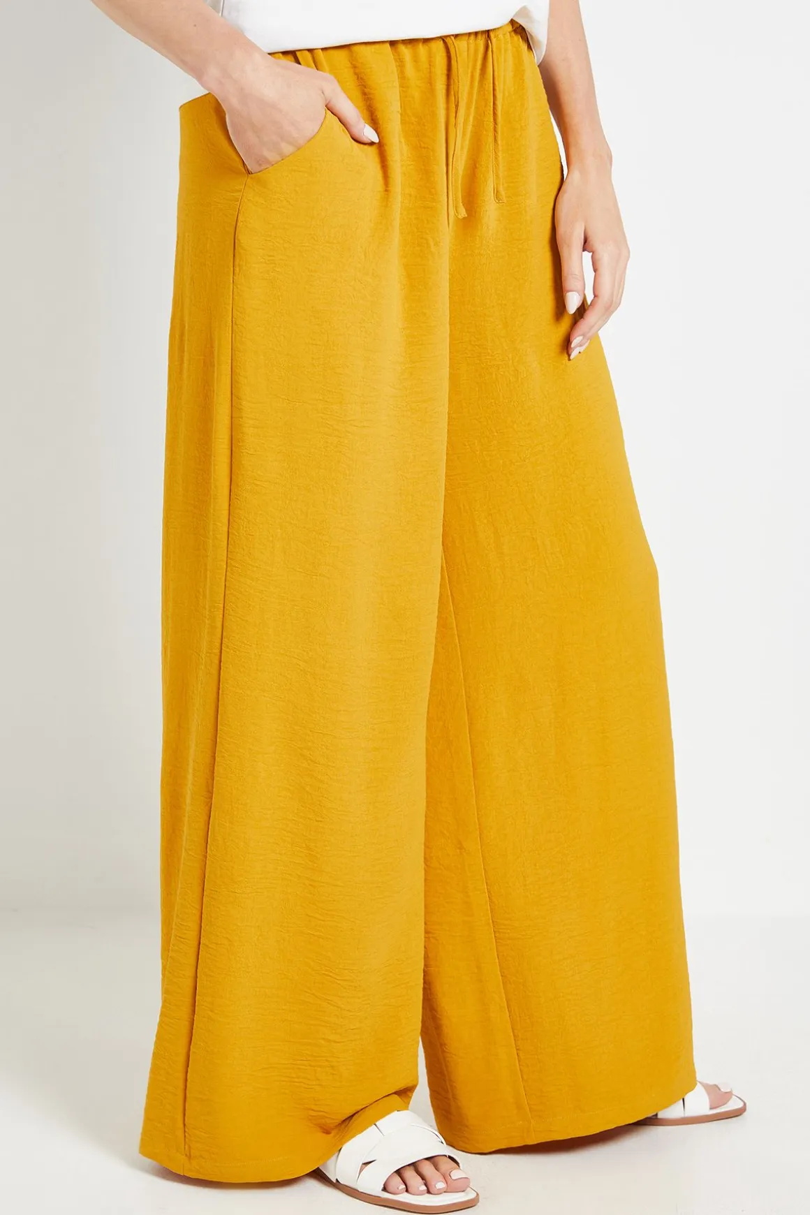 Pantalon Tissé À Cordon De Serrage
