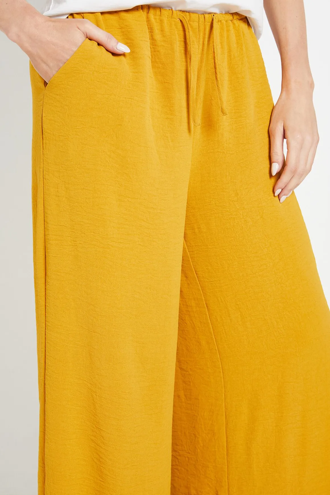 Pantalon Tissé À Cordon De Serrage