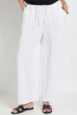 Pantalon Tissé À Cordon De Serrage Petite