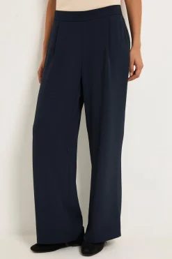 Pantalon Tissé À Jambe Large