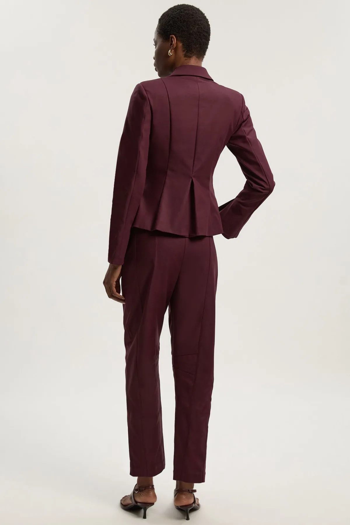 KarenMillen Pantalon Tissé à Jambes Évasées Techno<Femme Pantalons