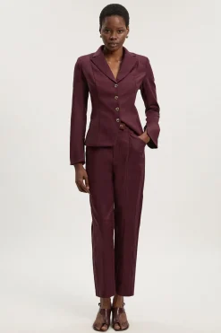 KarenMillen Pantalon Tissé à Jambes Évasées Techno<Femme Pantalons