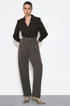 Pantalon tissé à jambe tonneau sur mesure