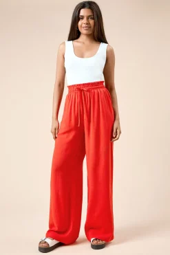Pantalon Tissé Petite Taille Nouée