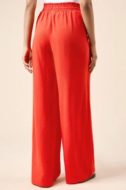 Pantalon Tissé Petite Taille Nouée
