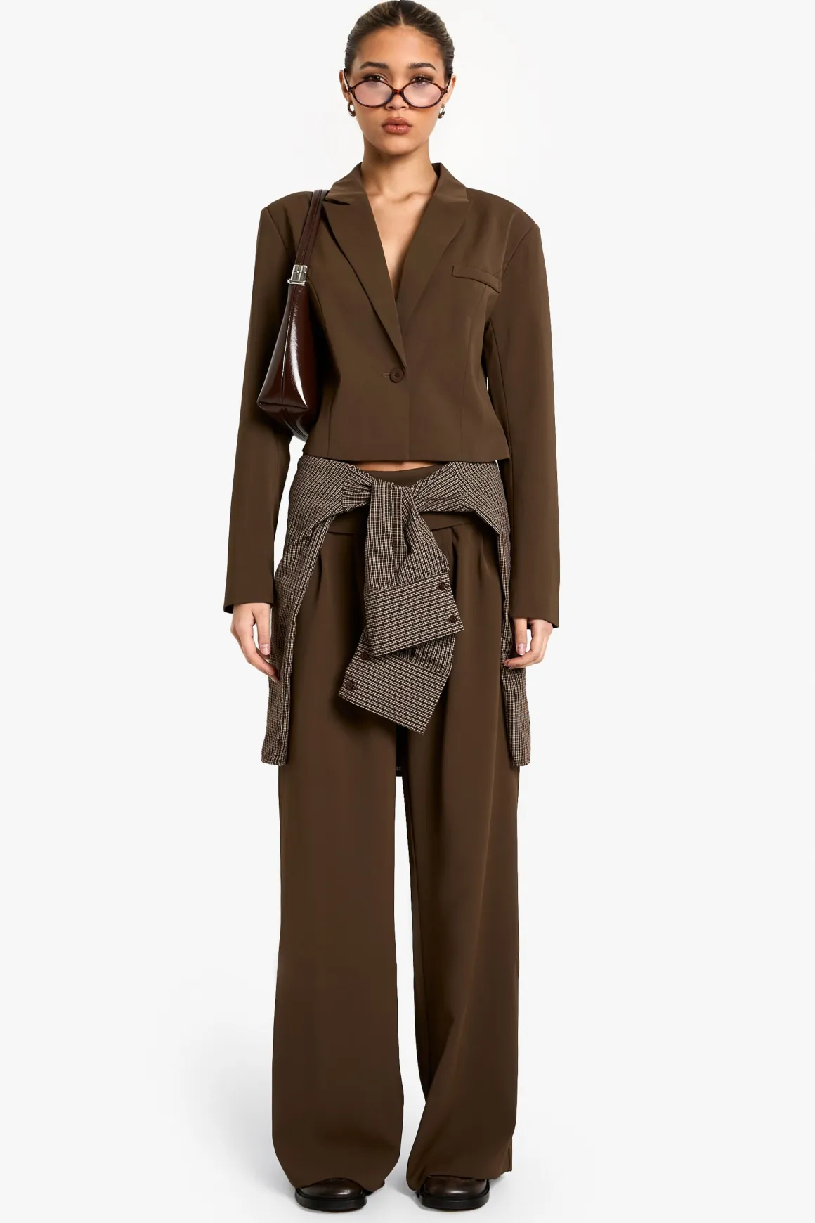 Pantalon tissé à pli sur mesure