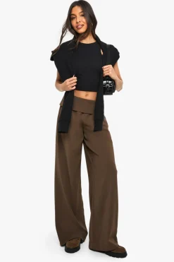 Pantalon tissé à pli sur mesure