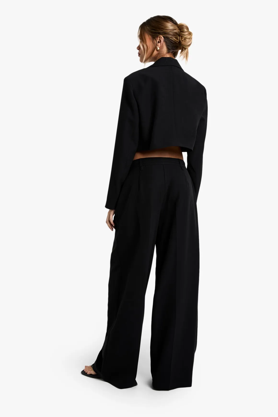 Pantalon tissé sur mesure à jambe large
