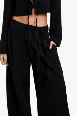 Pantalon tissé sur mesure à jambe large
