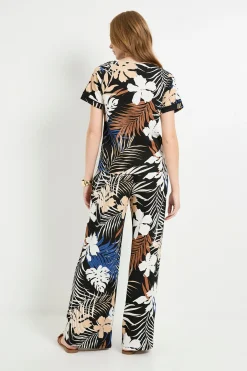 Wallis Pantalon Tropical En Jersey À Cordon De Serrage<Femme Pantalons