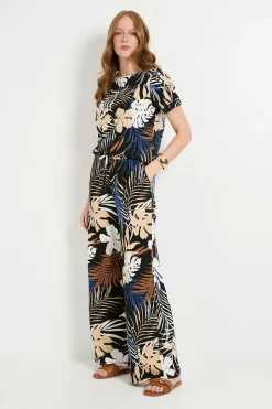 Wallis Pantalon Tropical En Jersey À Cordon De Serrage<Femme Pantalons