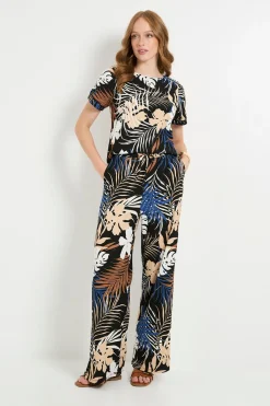 Wallis Pantalon Tropical En Jersey À Cordon De Serrage<Femme Pantalons