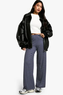 Pantalon ultra-doux à rayures