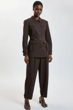 Pantalon Utilitaire Petite À Texture Chevrons
