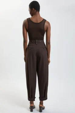 KarenMillen Pantalon Utilitaire À Texture Chevron<Femme Pantalons|Ensembles