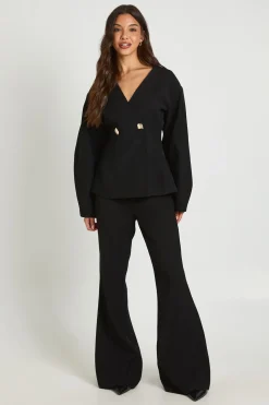 Pantalon Évasé Ajusté