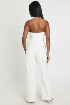 Pantalon Évasé Ajusté Avec Détail Zippé